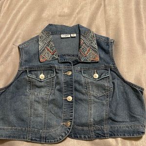 XL denim Cato vest